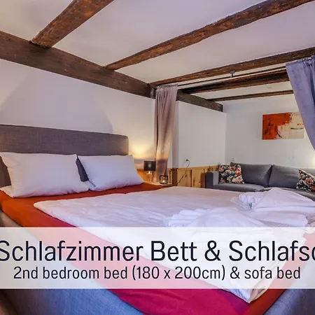 Historisches Gerberhaus: Eingezaeunt | Sauna | Whirlpool | Kamin *